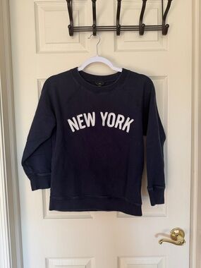 J. Crew Navy Crewneck Sweatshirt